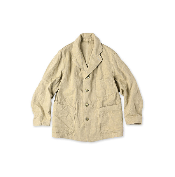 Linen Cloth Nîmes Jacket Beige Chambray