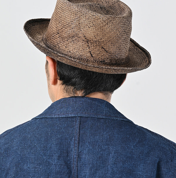 Indigo Linen Cloth Nîmes Jacket Detail