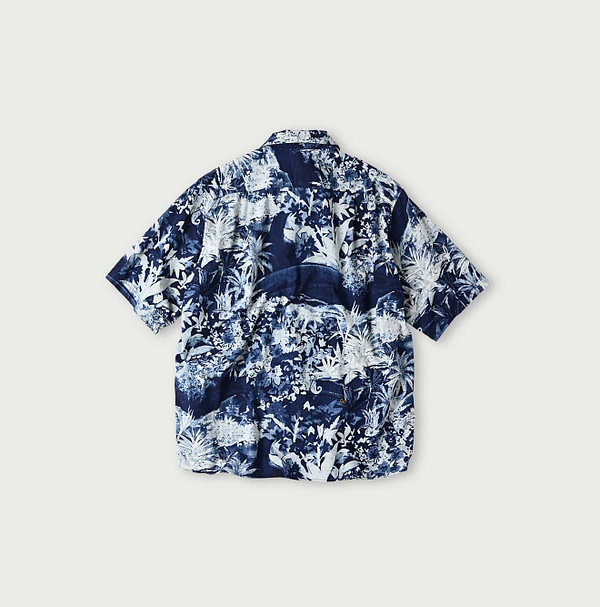 Indigo Irie Aloha Print LeiLei Shirt MEN Back