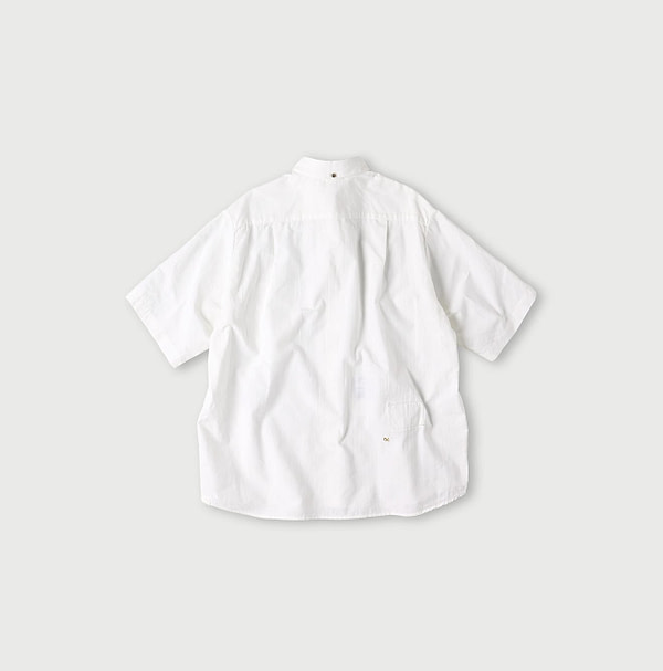 Indian Khadi OX Ocean Half Sleeve Shirt MEN Back