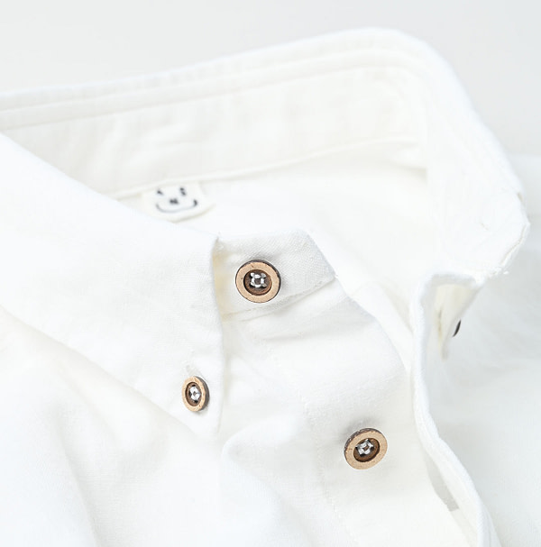 Indian Khadi OX Ocean Half Sleeve Shirt MEN Detail