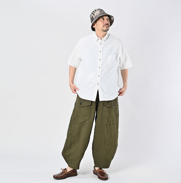Indian Khadi OX Ocean Half Sleeve Shirt MEN Male Model