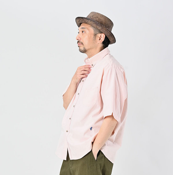 Indian Khadi OX Ocean Half Sleeve Shirt MEN Male Model