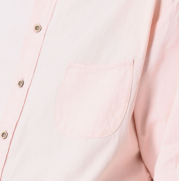 Indian Khadi OX Ocean Half Sleeve Shirt MEN Detail