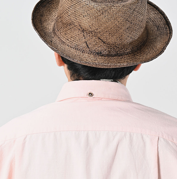 Indian Khadi OX Ocean Half Sleeve Shirt MEN Detail