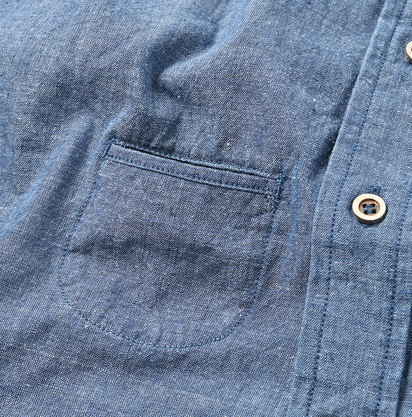 Ai Indian Khadi OX Ocean Half Sleeve Shirt MEN Detail