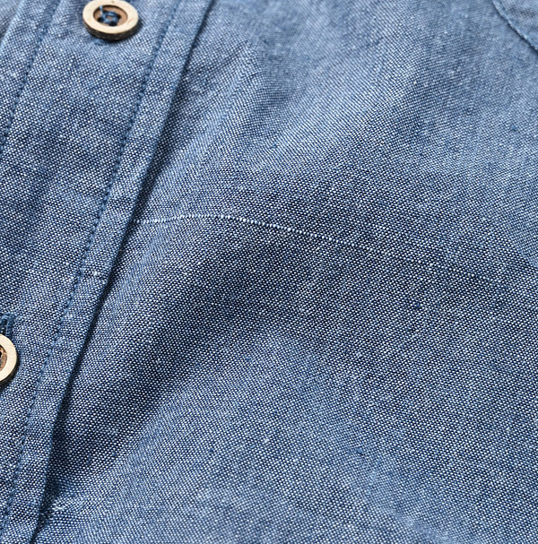 Ai Indian Khadi OX Ocean Half Sleeve Shirt MEN Detail