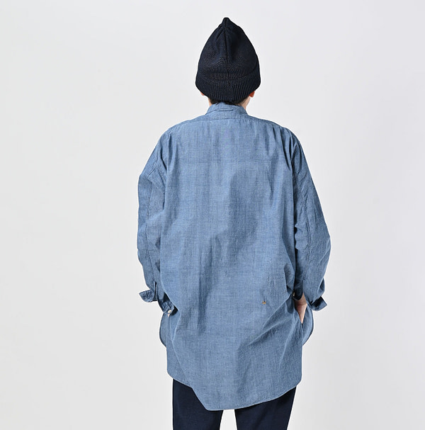 Ai Indian Khadi OX 908 Stand Collar Grandpa Pull Shirt Male Model