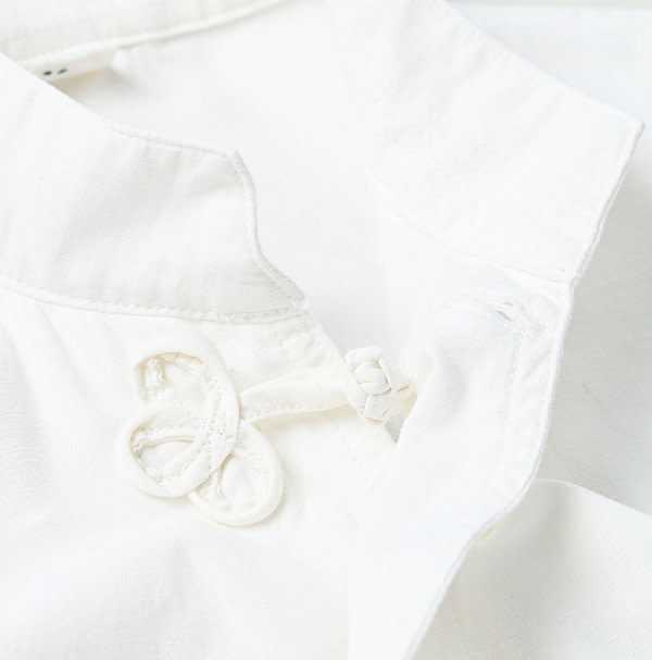 Indian Khadi OX 908 Clover Knot Shirt Detail