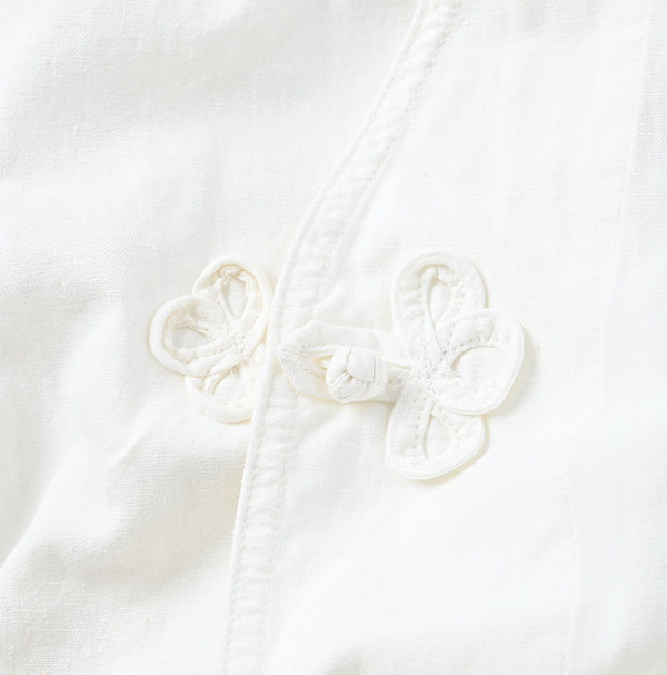 Indian Khadi OX 908 Clover Knot Shirt Detail