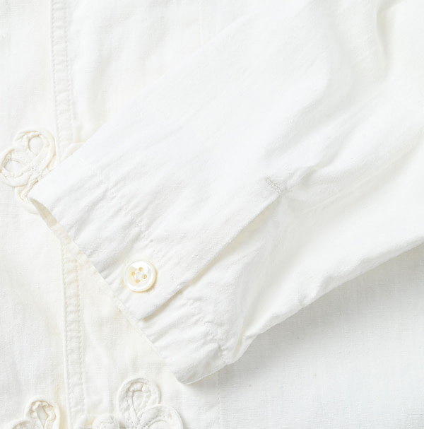 Indian Khadi OX 908 Clover Knot Shirt Detail