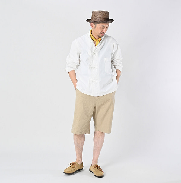 Indian Khadi OX 908 Clover Knot Shirt Male Model