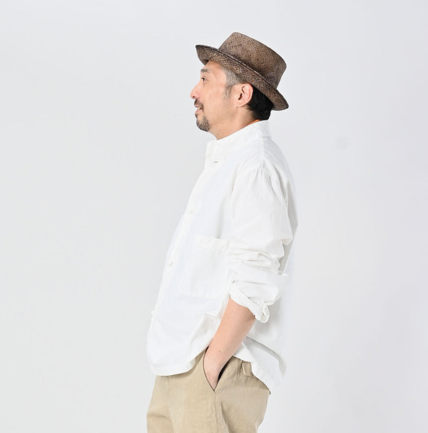 Indian Khadi OX 908 Clover Knot Shirt Male Model