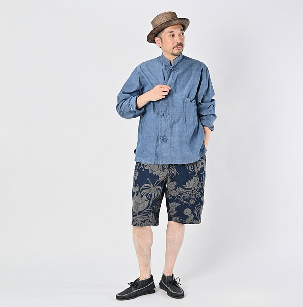 Ai Indian Khadi OX 908 Clover Knot Shirt Male Model
