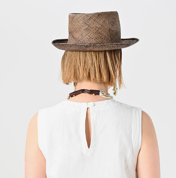Indian Khadi OX Sleeveless Poyon Dress Detail