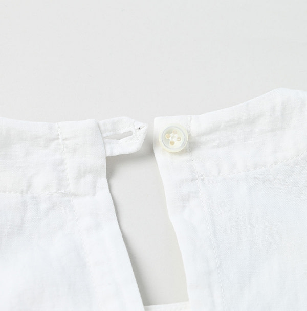 Indian Khadi OX Sleeveless Poyon Dress Detail