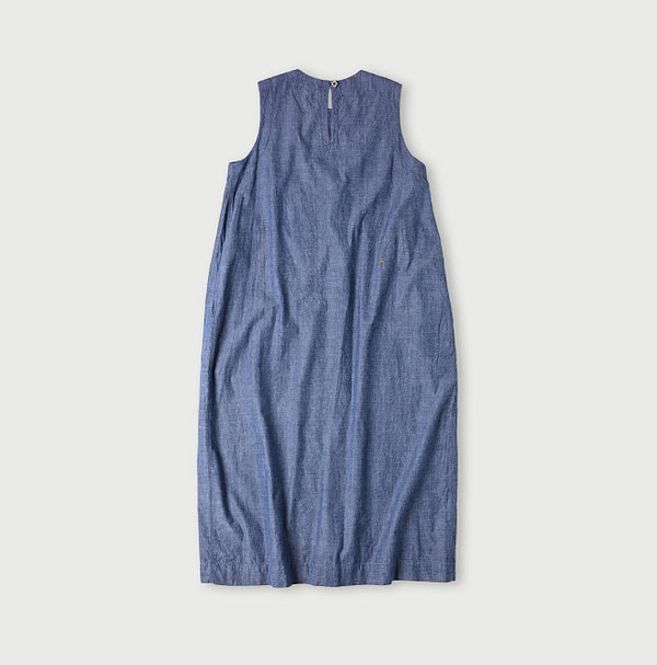 Ai Indian Khadi OX Sleeveless Poyon Dress Back