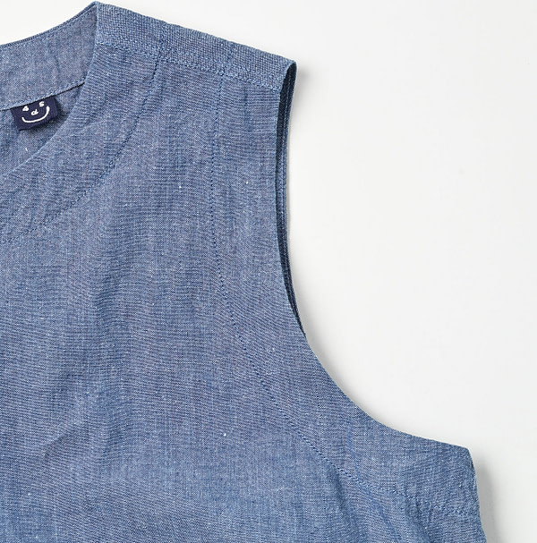 Ai Indian Khadi OX Sleeveless Poyon Dress Detail