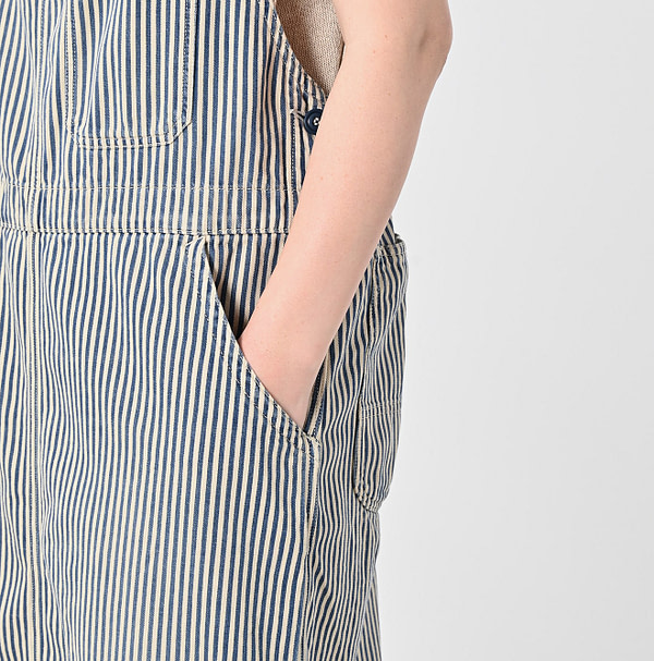 Mon-petit Denim Over Skirt Tan Detail