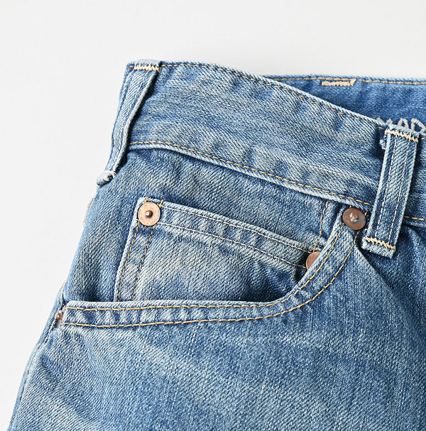 Rye Mugi Denim Charlotte 5 Tan Detail