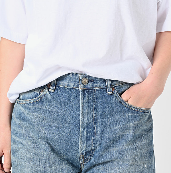 Rye Mugi Denim Charlotte 5 Tan Detail