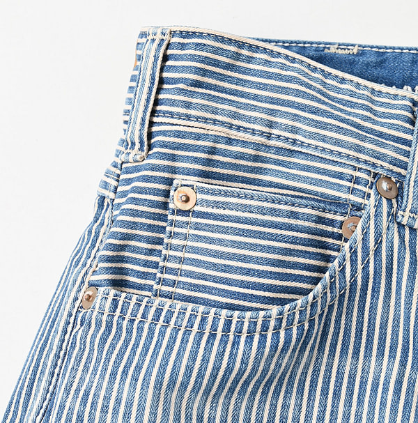 Rye Mugi Denim Charlotte 5 Hickory Tan Detail
