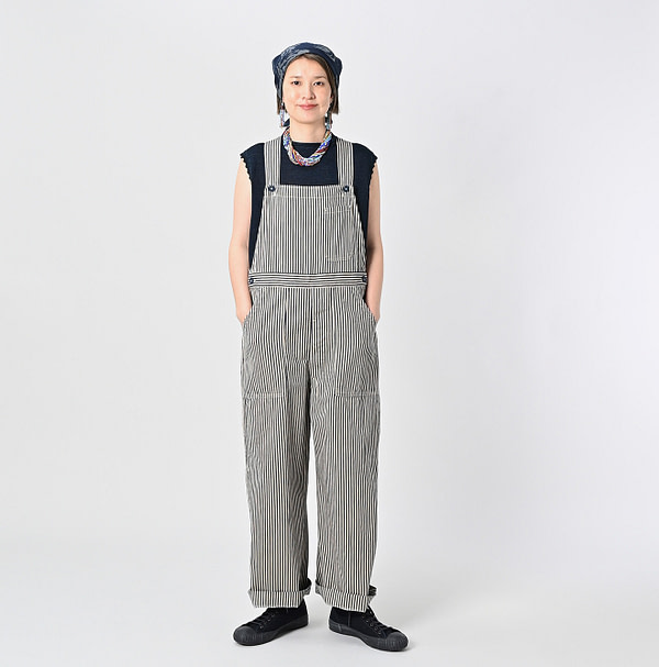Mon-petit Denim 908 Over All Nou Female Model