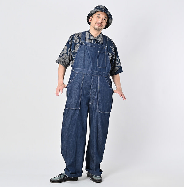Mon-petit Denim 908 Over All Nou Male Model