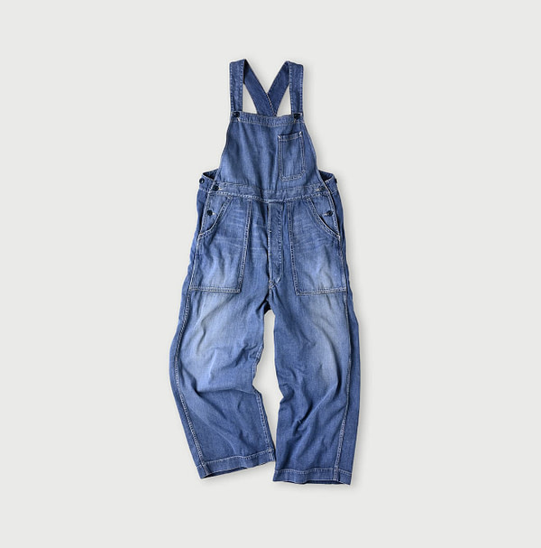 Mon-petit Denim 908 Over All Indigo Tan