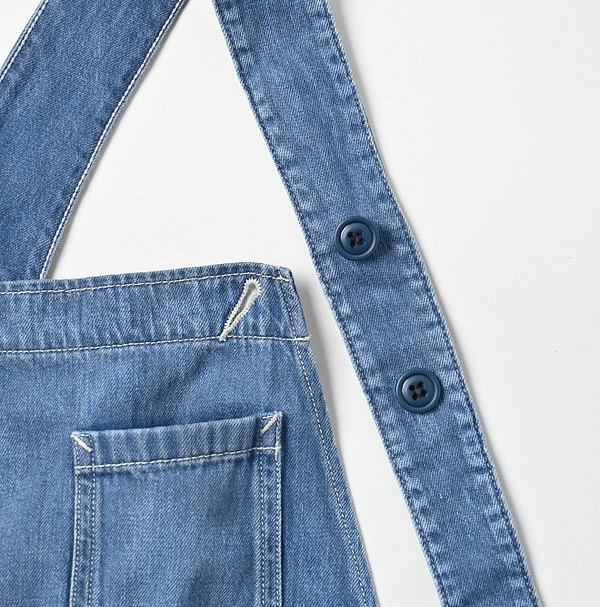 Mon-petit Denim 908 Over All Tan Detail