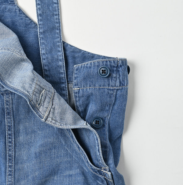 Mon-petit Denim 908 Over All Tan Detail