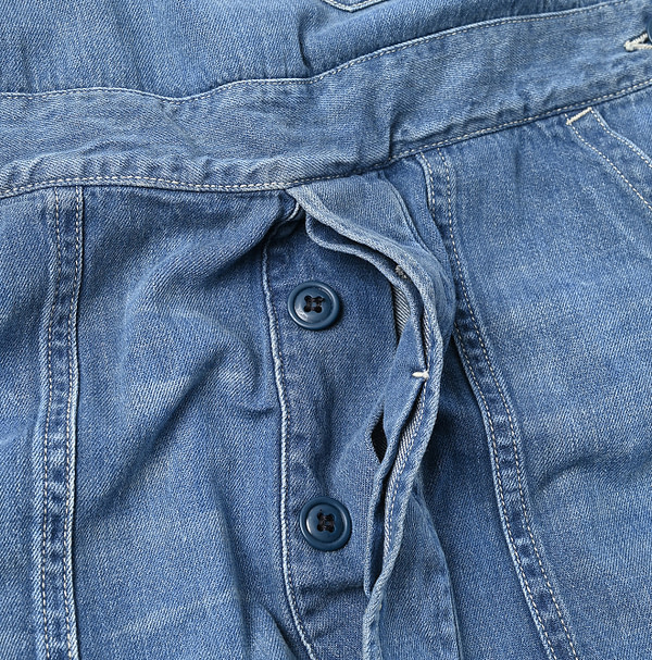 Mon-petit Denim 908 Over All Tan Detail
