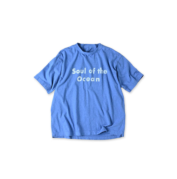 Soul of the Mountain Print 908 Ocean T-shirt Blue