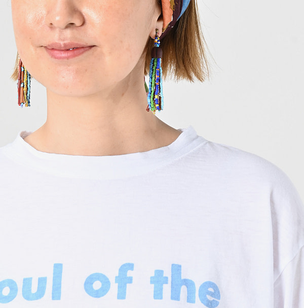 Soul of the Mountain Print 908 Ocean T-shirt Detail
