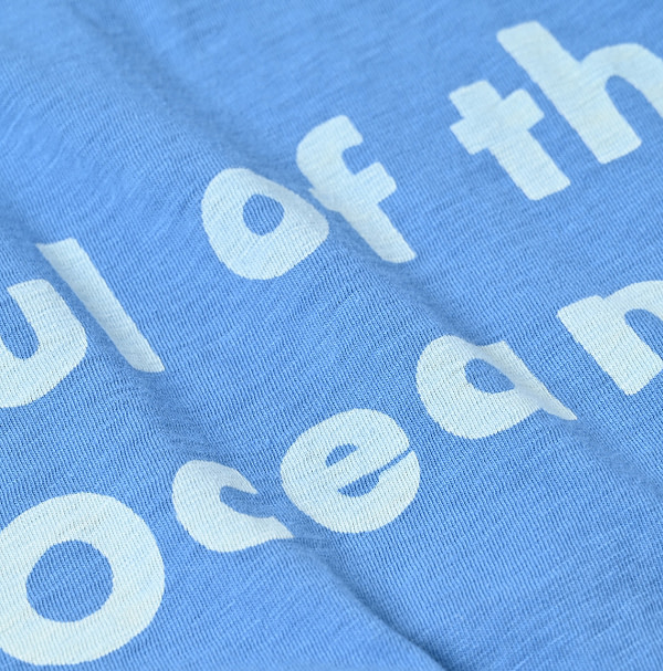 Soul of the Mountain Print 908 Ocean T-shirt Detail