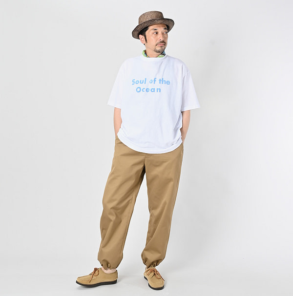 Soul of the Mountain Print 908 Ocean T-shirt Male Model