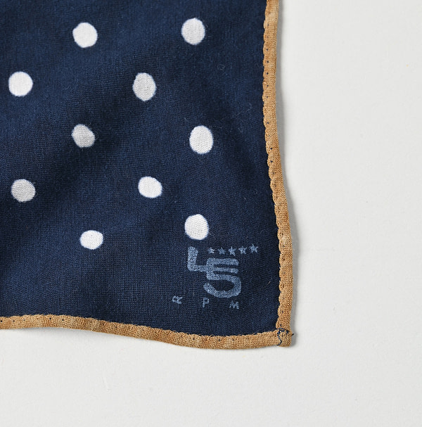 Dark Navy Tenjiku Maru-mitsu Bandana Detail