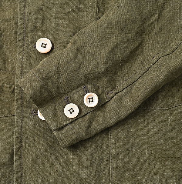 Linen Cloth Annie W Jacket Detail