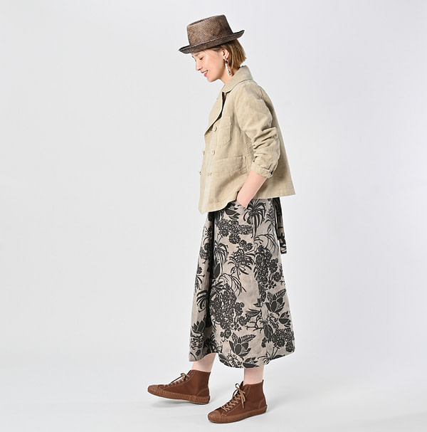 Linen Cloth Annie W Jacket Female Model