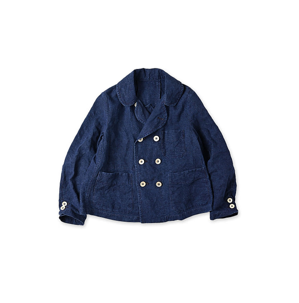 Indigo Linen Cloth Annie W Jacket