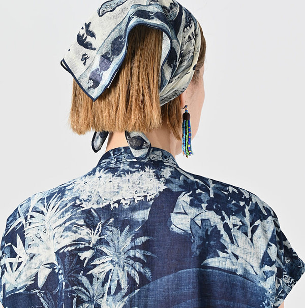 Indigo Irie Aloha Print M Camisole Detail