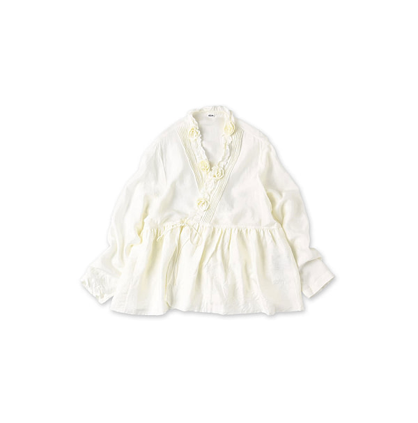 Indian Silk Cache-Coeur White