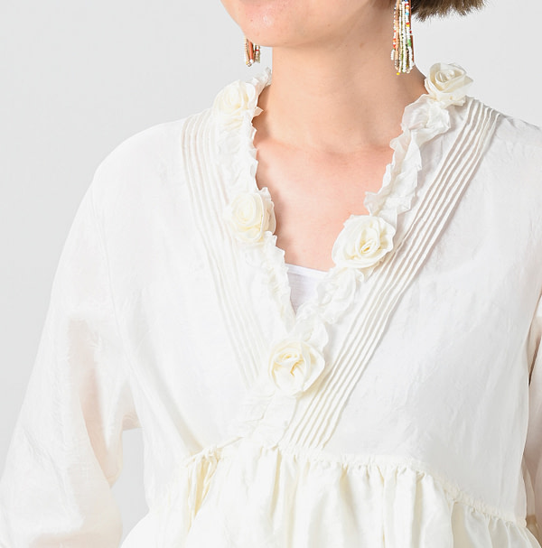Indian Silk Cache-Coeur Detail