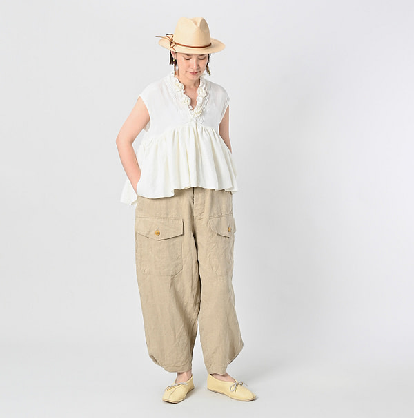 Indian Silk Camisole Female Model