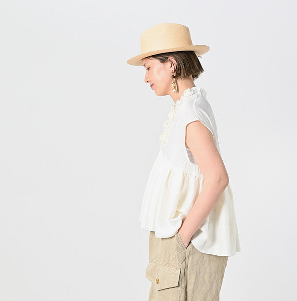 Indian Silk Camisole Female Model