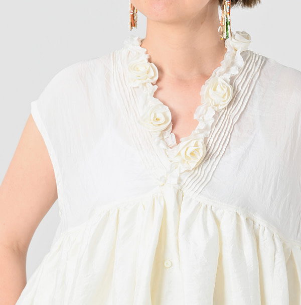 Indian Silk Camisole Detail