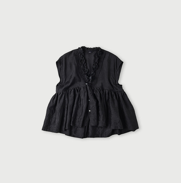 Indian Silk Camisole Charcoal
