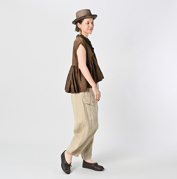 Indian Silk Camisole Female Model