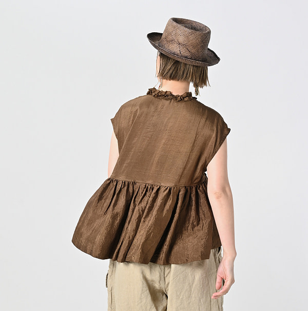 Indian Silk Camisole Female Model