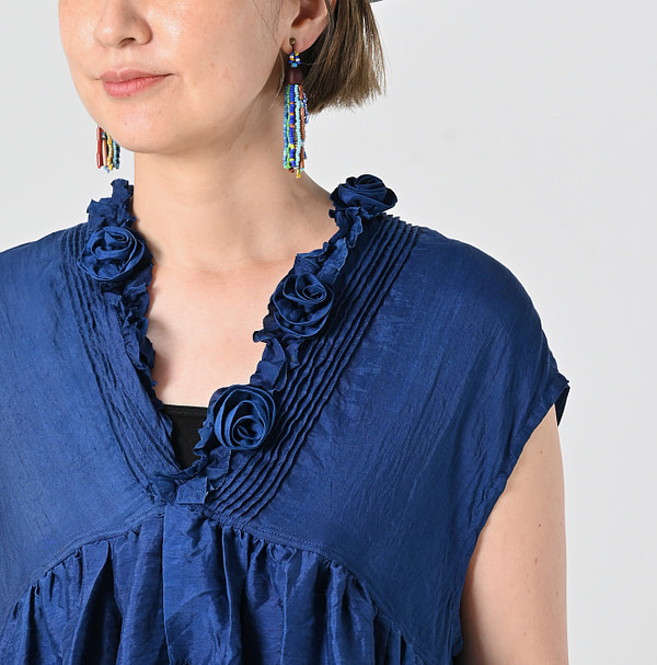 Ai Indian Silk Camisole Detail